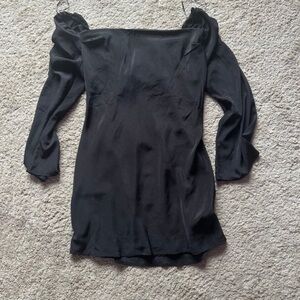 Black Off-Shoulder Women's Dress